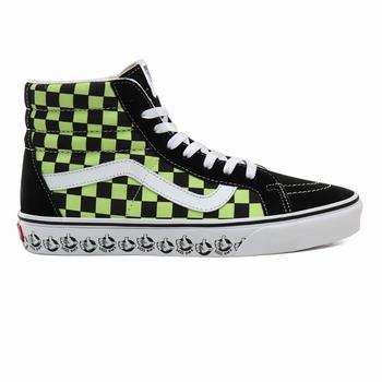 Férfi Vans BMX Sk8-Hi Reissue Magasszárú Cipő VA2073941 Fekete/Zöld